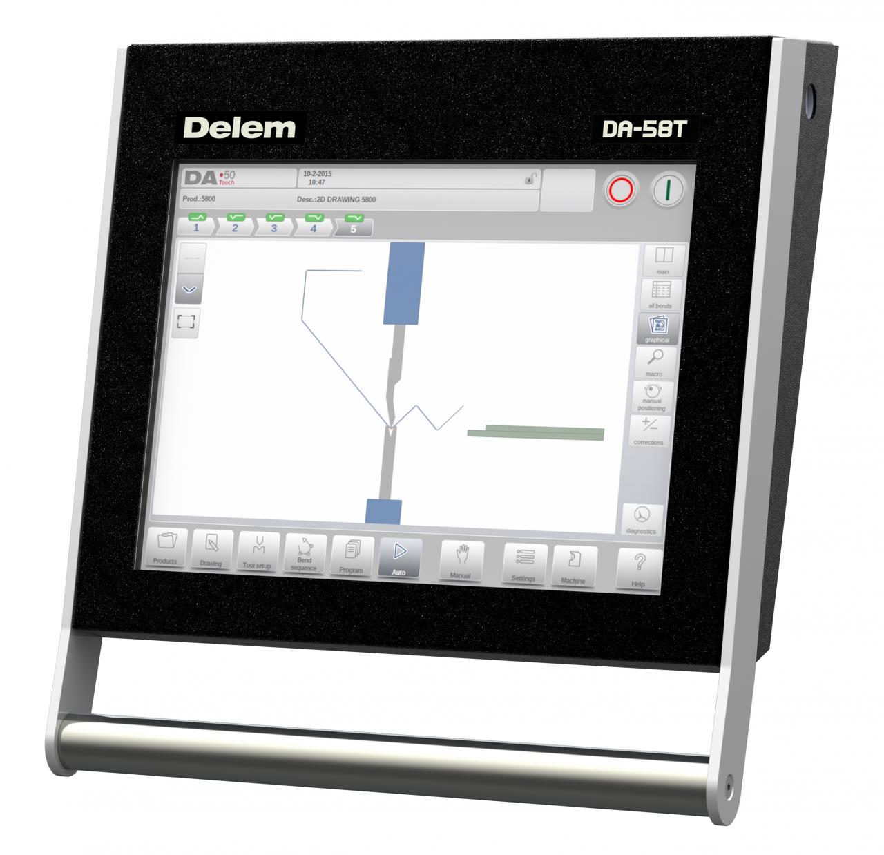 Контролер Da-66t з ЧПУ Гідравлічний гальмівний прес Ціна з системою 3D сенсорного екрану